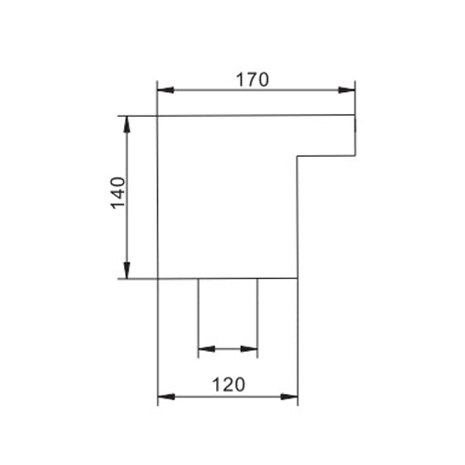 Lame d'eau à encastrer inox Largeur 30cm ou 50cm