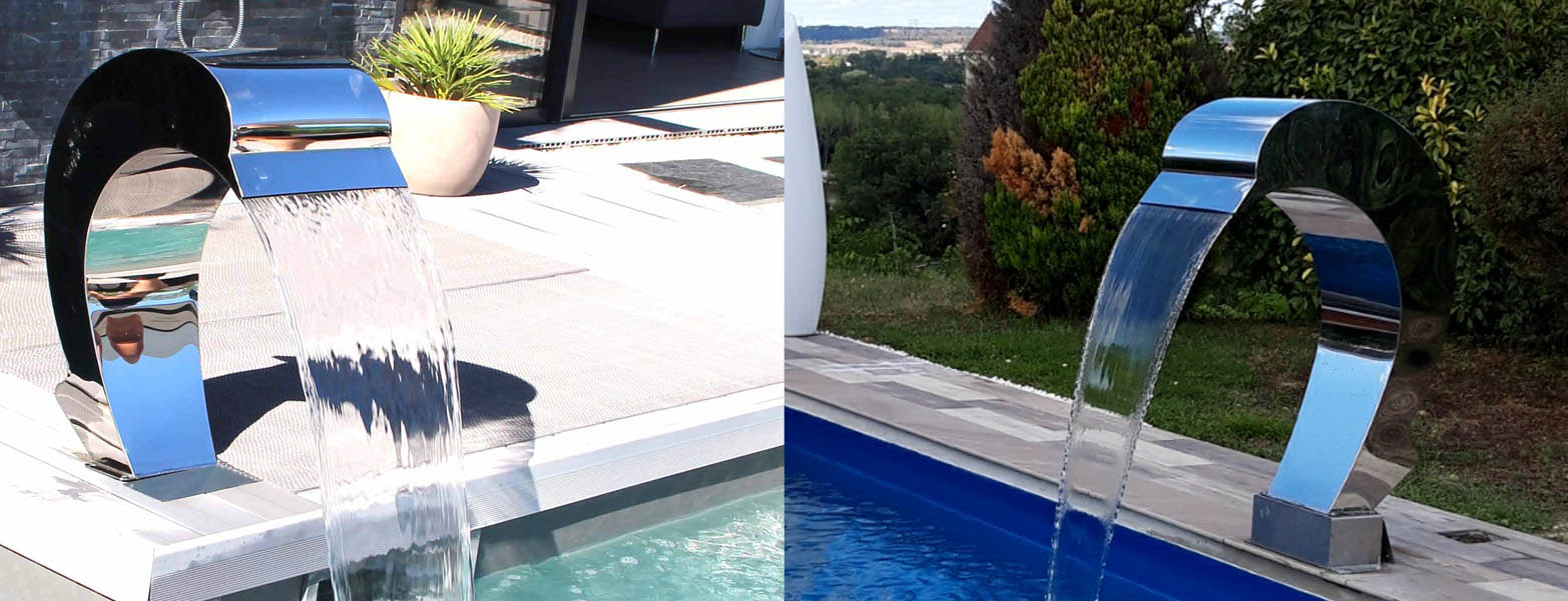 Vente de Cascades Inox pour piscine – Cascades INOX