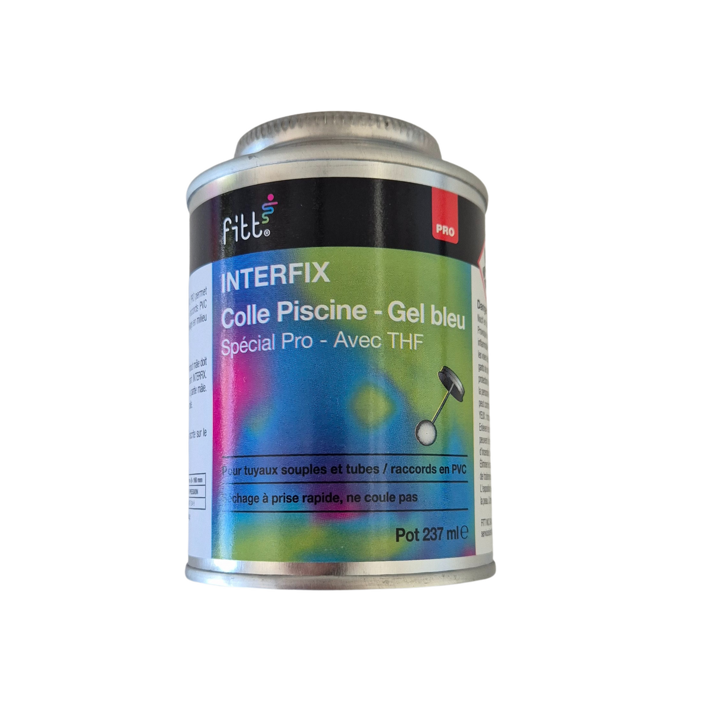 Colle avec THF FITT Spécial Pro GEL BLEU POT avec pinceau 237ml