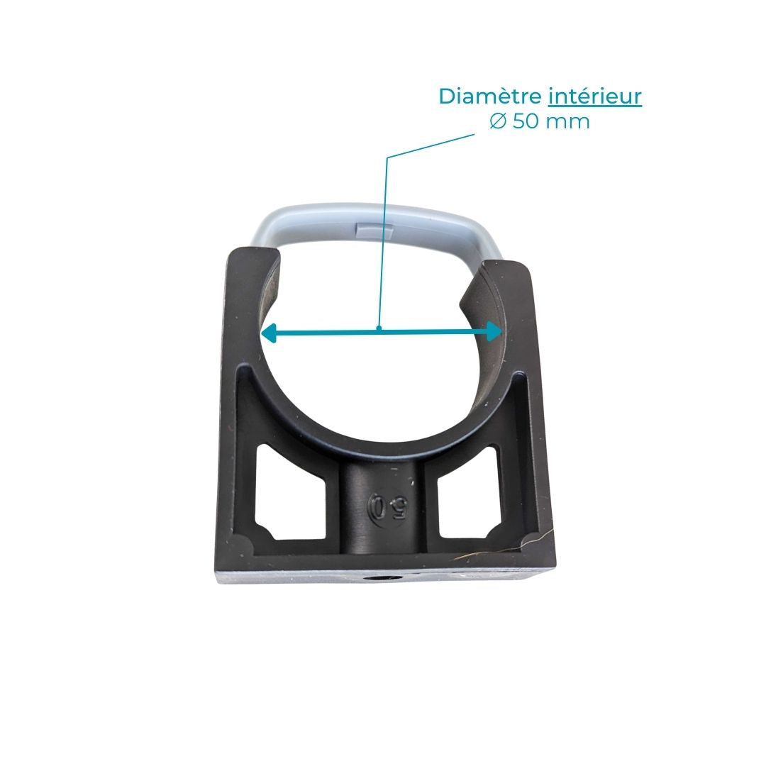 Colliers de fixation à clip PP 50mm ou 63mm