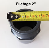 Embout Fileté / Partie à coller 40mm, 50mm ou 63mm vers filetage 1"1/2 ou 2"