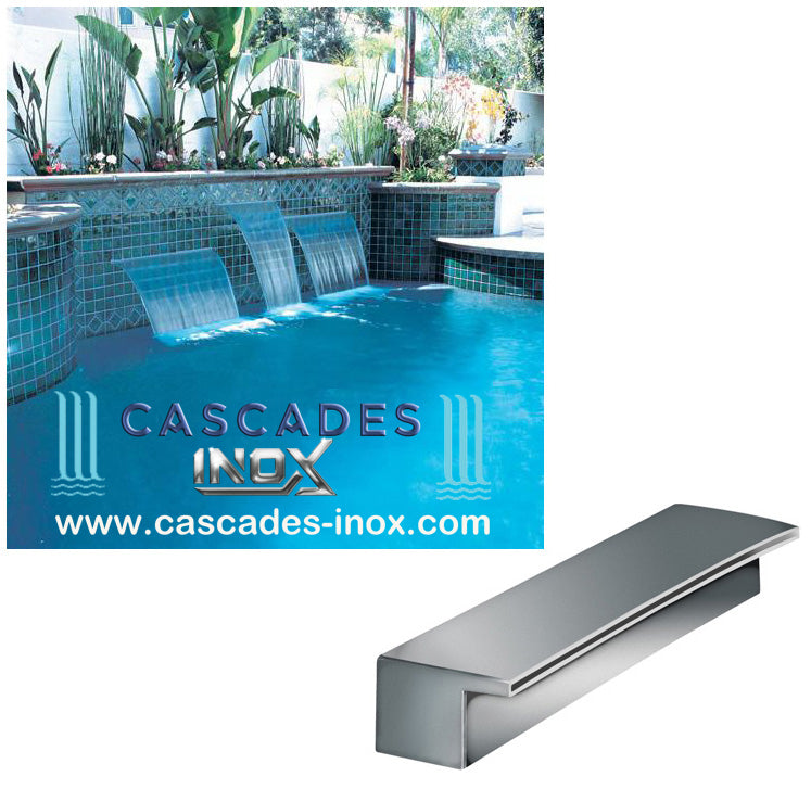 Lame d'eau à encastrer inox Largeur 30cm ou 50cm