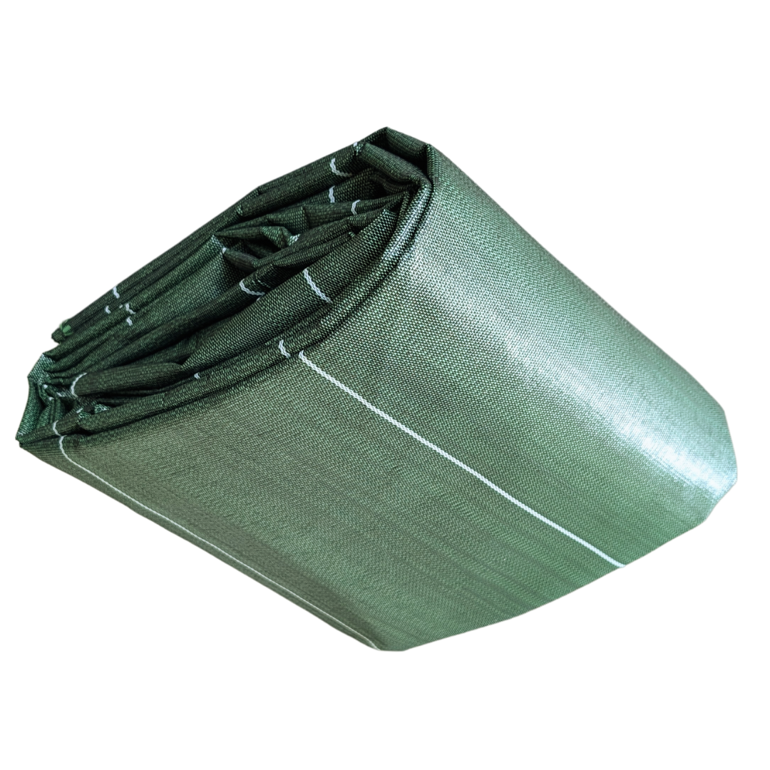 Toile de paillage Verte 130g/m² / Largeur 5,15m / Longueur : 5m, 10m, 15m, 20m, 25m ou 40m