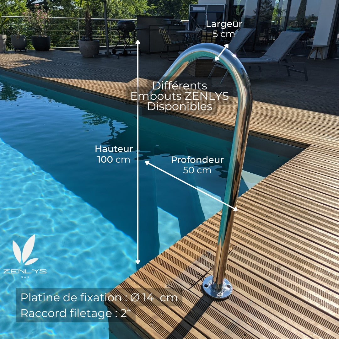 Canon Jet d'eau seul Hauteur 1m (embouts en options)