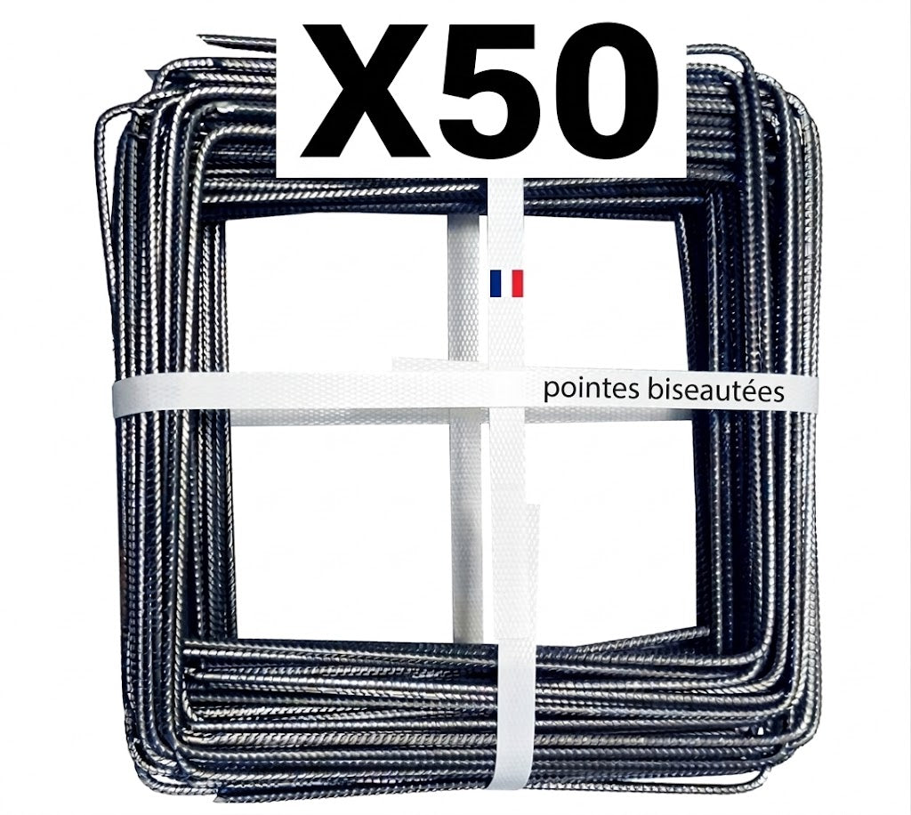 Agrafes pour Toile de paillage (Lots de 10 ,20, 30, 50, 100 ou 200)