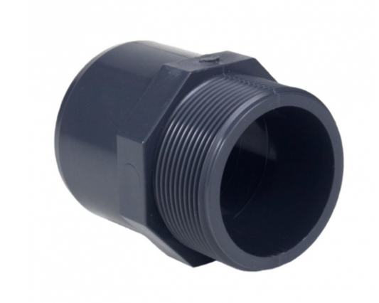 Embout Fileté / Partie à coller 40mm, 50mm ou 63mm vers filetage 1"1/2 ou 2"