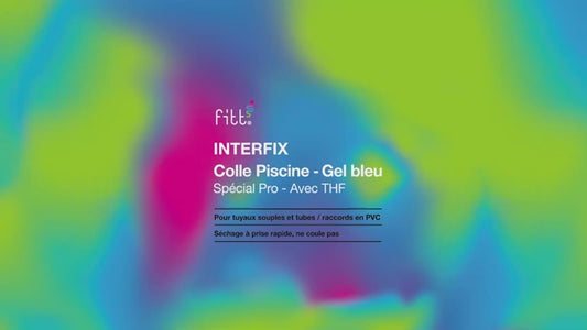 Colle avec THF FITT Spécial Pro GEL BLEU POT avec pinceau 237ml