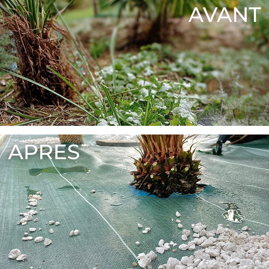 Toile de paillage Verte 130g/m² / Largeur 4,15m / Longueur : 5m, 10m, 15m, 20m, 25m ou 50m