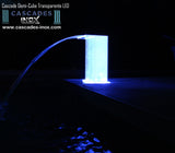 Cascade Demi-Cube Acrylique Transparente LED ( 12 semaines de délai)