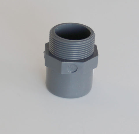 Embout Fileté / Partie à coller 40mm, 50mm ou 63mm vers filetage 1"1/2 ou 2"