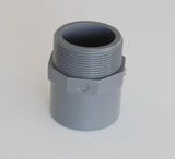 Embout Fileté / Partie à coller 40mm, 50mm ou 63mm vers filetage 1"1/2 ou 2"