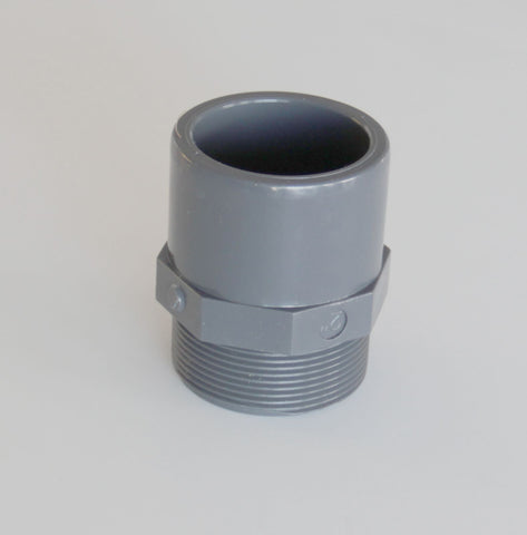 Embout Fileté / Partie à coller 40mm, 50mm ou 63mm vers filetage 1"1/2 ou 2"