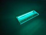 Lame d'eau acrylique LED encastrée 3cm débord / Entrée d'eau dessous