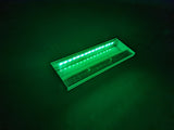 Lame d'eau acrylique LED encastrée 3cm débord / Entrée d'eau dessous