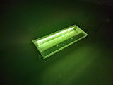 Lame d'eau acrylique LED encastrée 3cm débord / Entrée d'eau derrière