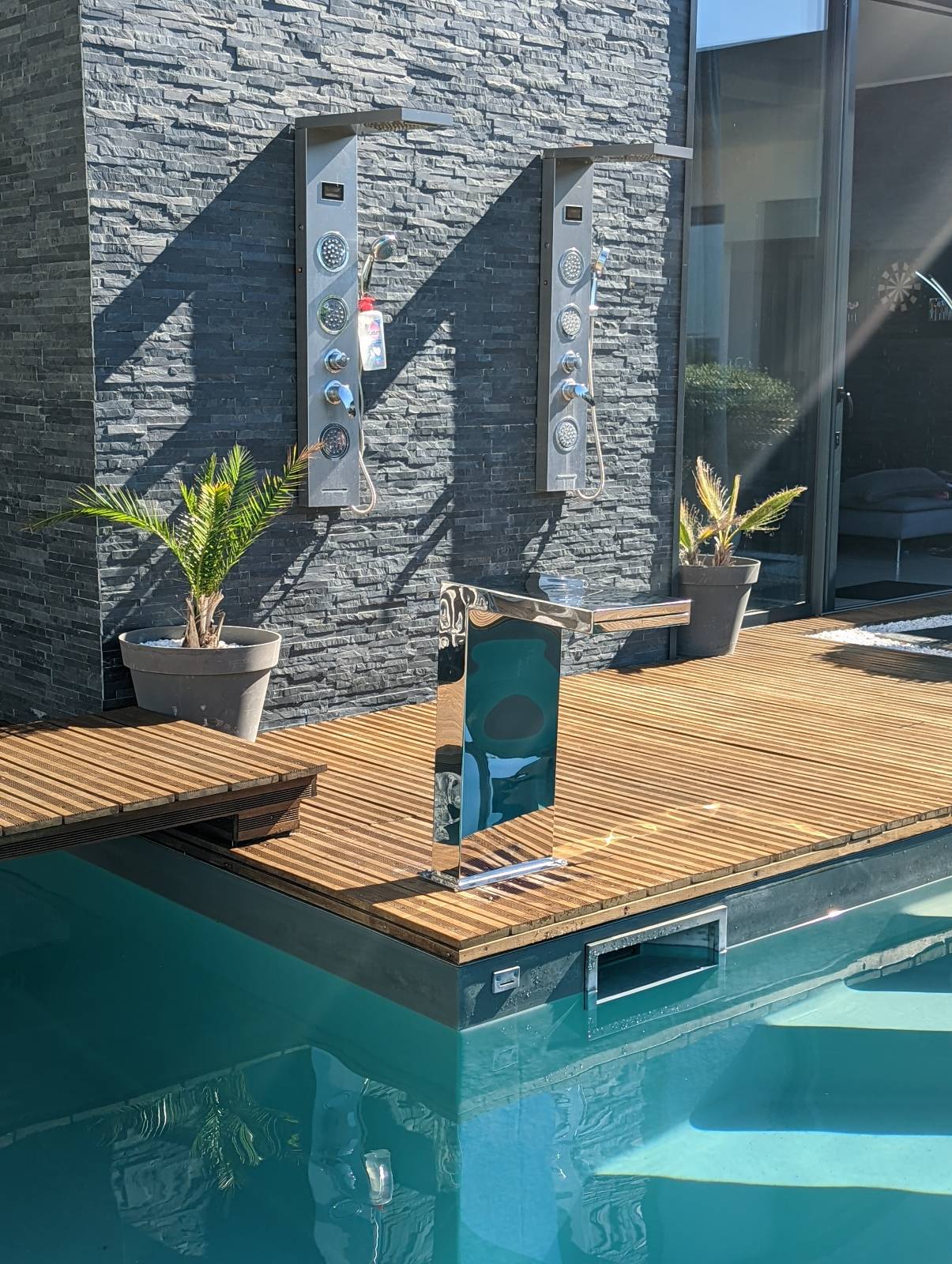 Cascade Demi-Cube lame d'eau