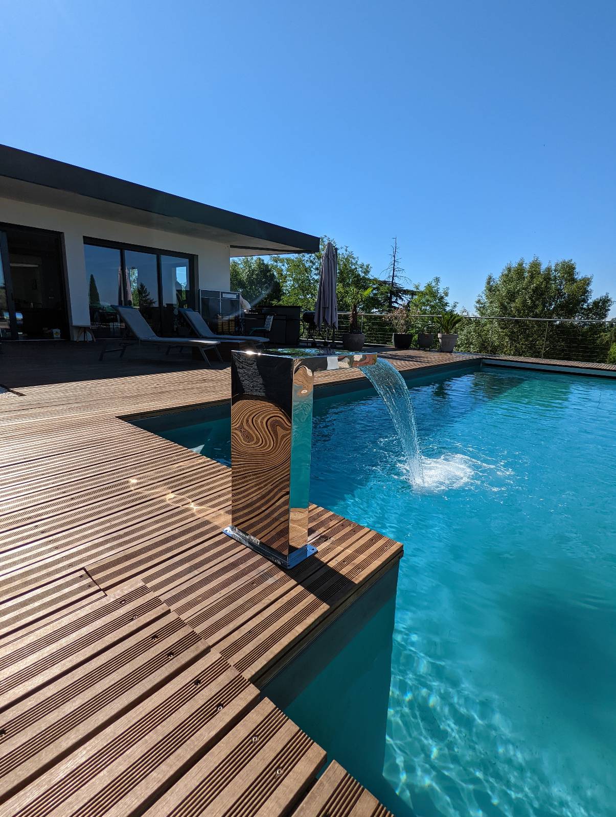 Cascade Demi-Cube lame d'eau