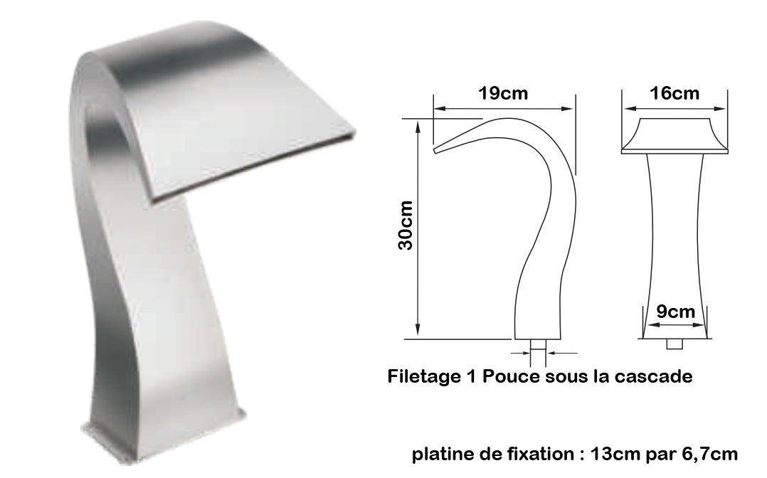 Cascade Mini Demi cœur