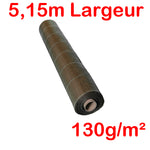 Toile de paillage Marron 130g/m² / Largeur 5,15m / Longueur : 5m, 10m, 15m, 20m, 25m ou 40m