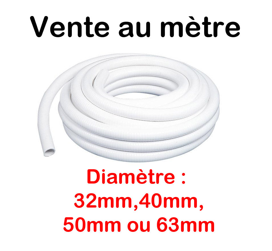 Tuyau PVC Pression Souple à coller 32mm, 40mm 50mm ou 63mm