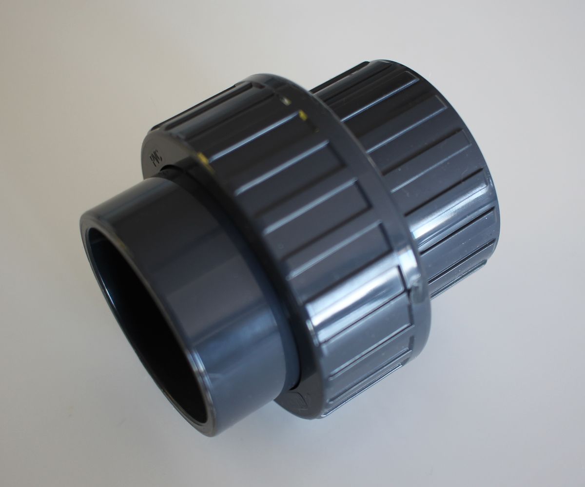 Union 3 pièces femelle PVC pression à coller des 2 cotés / Ø32mm Ø50mm Ø63mm