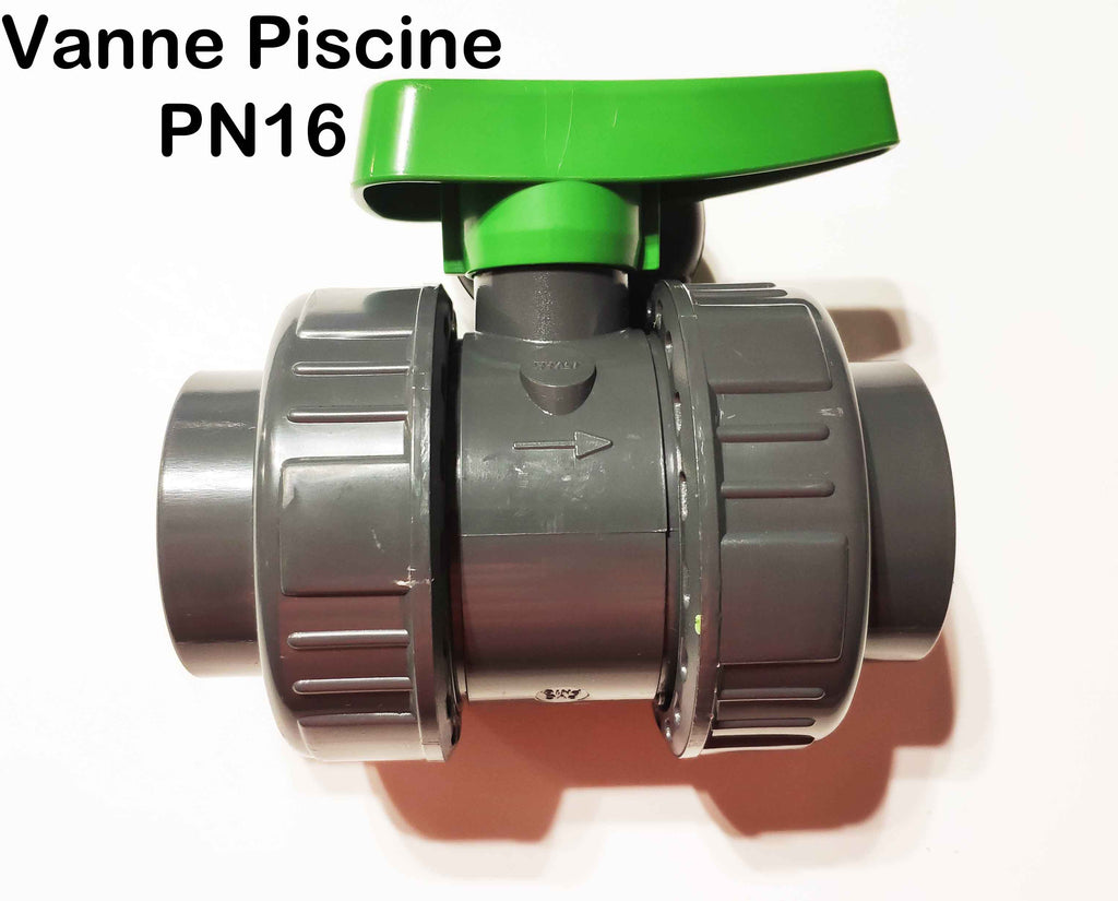 Vanne Interplast 40 mm à coller double union démontable PN16 PVC